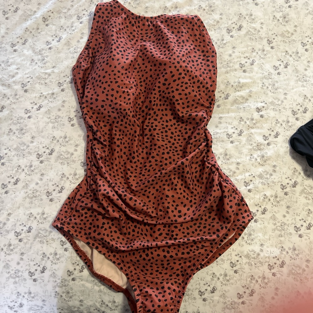 Cheetah print swimsuit